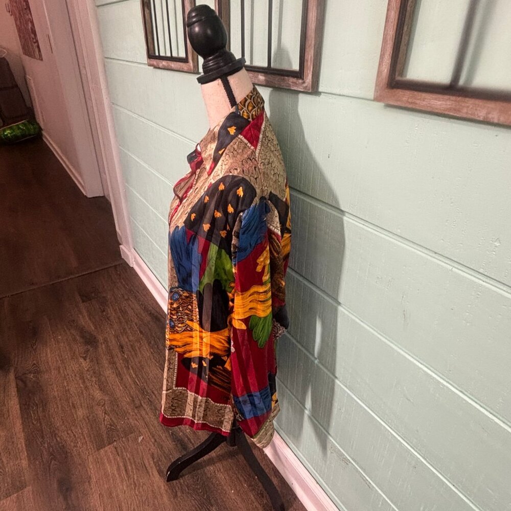 Vintage Gantos Multi-Colored Blouse - Picture 4 of 5